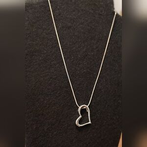 Floating Heart Necklace 925 OTC